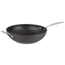 Antiaderente Hard-Anodized 12 &quot;Wok com alças Handle e Capa